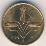 Mexico, 1 centavo, 1950–1969