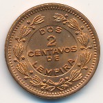 Honduras, 2 centavos, 1939–1956