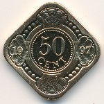 Antilles, 50 cents, 1989–2010