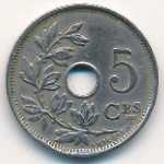 Belgium, 5 centimes, 1910–1928