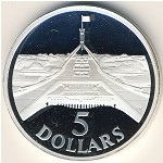 Australia, 5 dollars, 1988