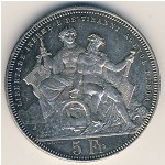 Switzerland., 5 francs, 1883