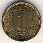 Маврикий, 1 цент (1949&ndash;1952 г.)