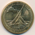 American Samoa, 1 dollar, 1988