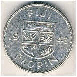 Fiji, 1 florin, 1942–1943