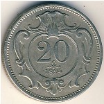 Австрия, 20 геллеров (1892&ndash;1914 г.)