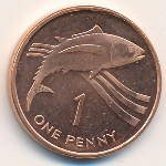 Saint Helena Island and Ascension, 1 penny, 1997–2006