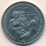 Turks and Caicos Islands, 5 crowns, 1991