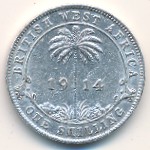 British West Africa, 1 shilling, 1913–1920