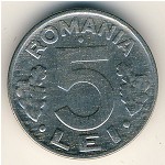 Romania, 5 lei, 1992–2005