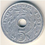 Индонезия, 5 сен (1951&ndash;1954 г.)