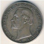 Saxe-Coburg-Gotha, 1 thaler, 1862&ndash;1870