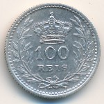 Portugal, 100 reis, 1909–1910