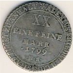 Anhalt-Bernburg, 2/3 thaler, 1799