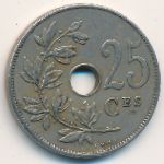 Belgium, 25 centimes, 1913–1929