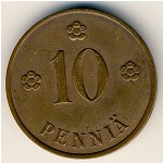 Финляндия, 10 пенни (1919&ndash;1940 г.)