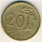 Финляндия, 20 пенни (1963&ndash;1990 г.)
