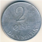 Denmark, 2 ore, 1956&ndash;1971