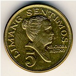 Philippines, 5 centimos, 1967–1974