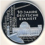 West Germany, 10 mark, 2000