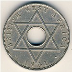 British West Africa, 1/2 penny, 1937–1947