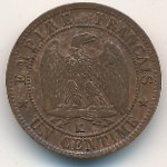 France, 1 centime, 1861–1862