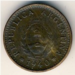 Argentina, 1 centavo, 1939–1944