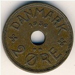 Denmark, 2 ore, 1927–1940