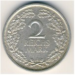 Weimar Republic, 2 reichsmark, 1925&ndash;1931