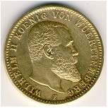 Вюртемберг, 20 марок (1894&ndash;1914 г.)