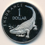 Guyana, 1 dollar, 1976–1980