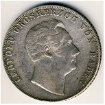 Baden, 2 gulden, 1846&ndash;1852