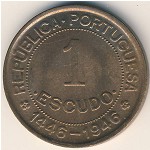 Guinea-Bissau, 1 escudo, 1946