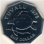Tuvalu, 1 dollar, 1976&ndash;1985