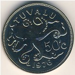 Tuvalu, 50 cents, 1976&ndash;1985