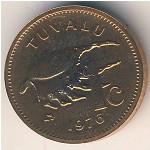 Tuvalu, 1 cent, 1976&ndash;1985