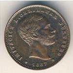 Spain., 10 centimos, 1887