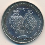 Ascension Island, 25 pence, 1981