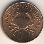 Guernsey, 1 penny, 1985–1990