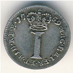 Великобритания, 1 пенни (1729–1760 г.)
