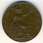 Великобритания, 1 фартинг (1911&ndash;1918 г.)