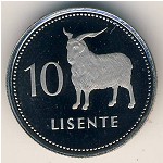 Lesotho, 10 lisente, 1979–1989