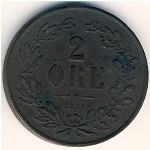 Швеция, 2 эре (1860&ndash;1872 г.)