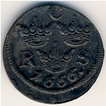 Швеция, 1/6 эре (1666&ndash;1686 г.)