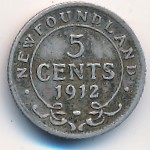 Newfoundland, 5 cents, 1912–1929