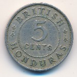 British Honduras, 5 cents, 1911–1936