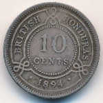 British Honduras, 10 cents, 1894