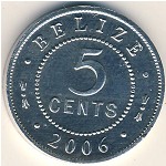 Белиз, 5 центов (2006 г.)