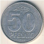 German Democratic Republic, 50 pfennig, 1968–1990