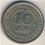 Greenland, 10 kroner, 1922